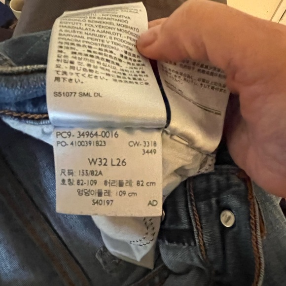 Levi's Wedgie Straight Medium Wash High Rise Ankle Blue Jeans. Size Women's 32 - Picture 9 of 14